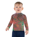 Gender Neutral Kids' Rash Guard/Swim Shirt in Bright Cameron