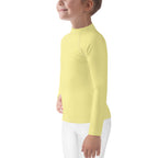 Gender Neutral Kids' Rash Guard/Swim Shirt in Butter Yellow