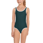 Sea Green Kids Swimsuit