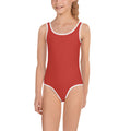 Cherry Red Kids Swimsuit