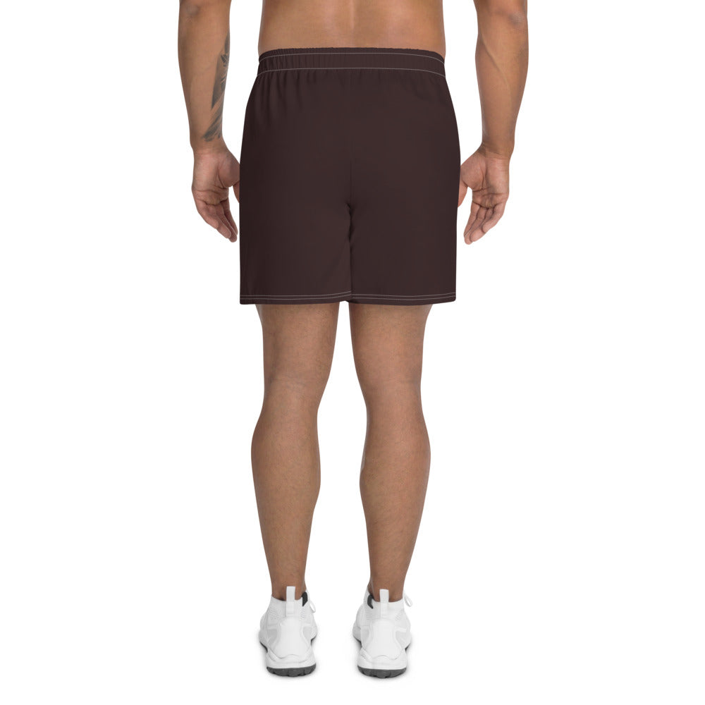 Chocolate Brown Athletic Long Shorts