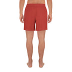 Cherry Red Athletic Long Shorts