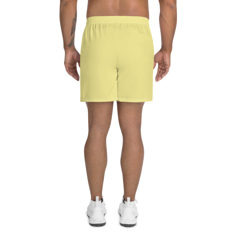 Butter Yellow Athletic Long Shorts