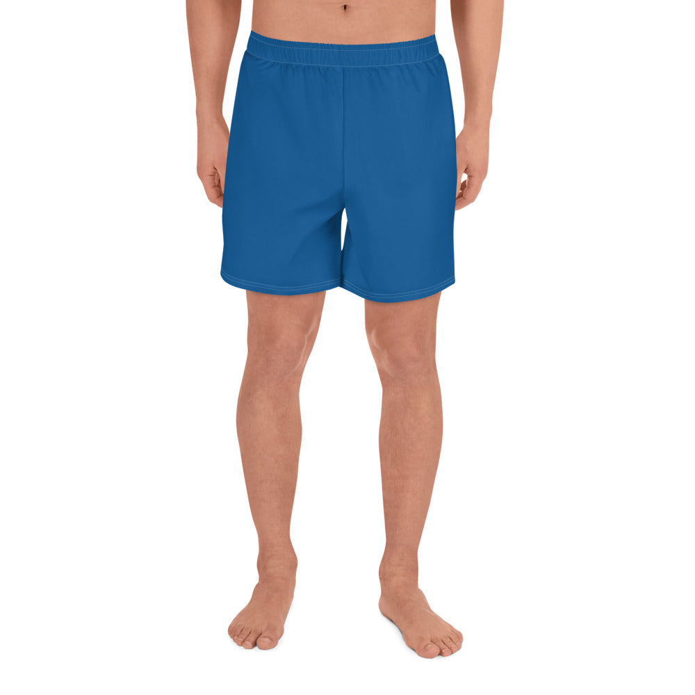 Water Blue Athletic Long Shorts