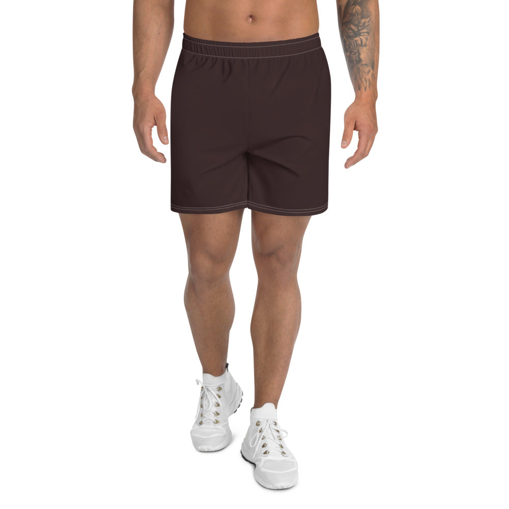 Chocolate Brown Athletic Long Shorts