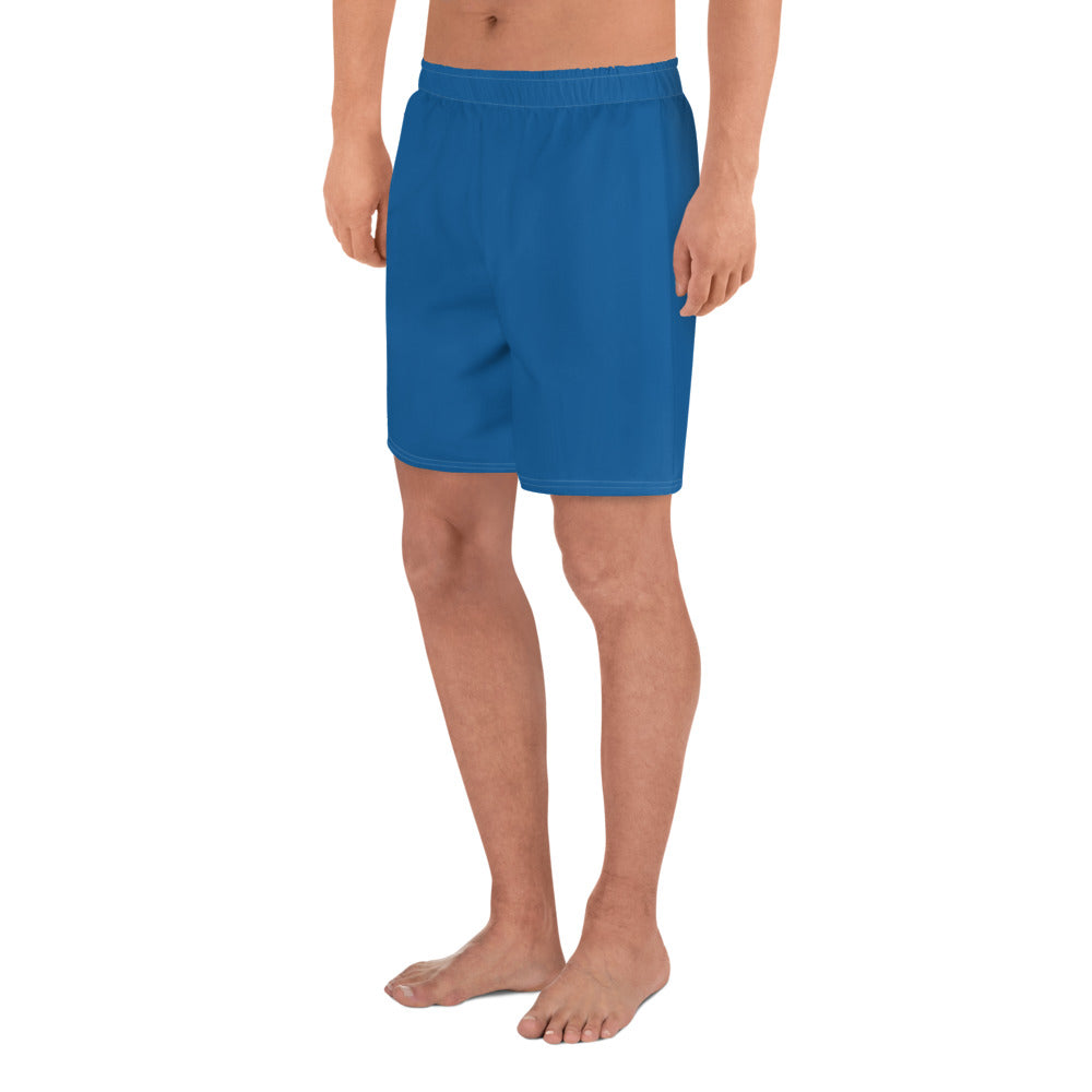 Water Blue Athletic Long Shorts