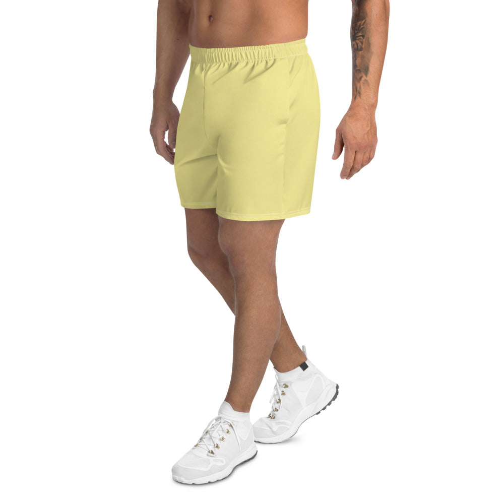 Butter Yellow Athletic Long Shorts