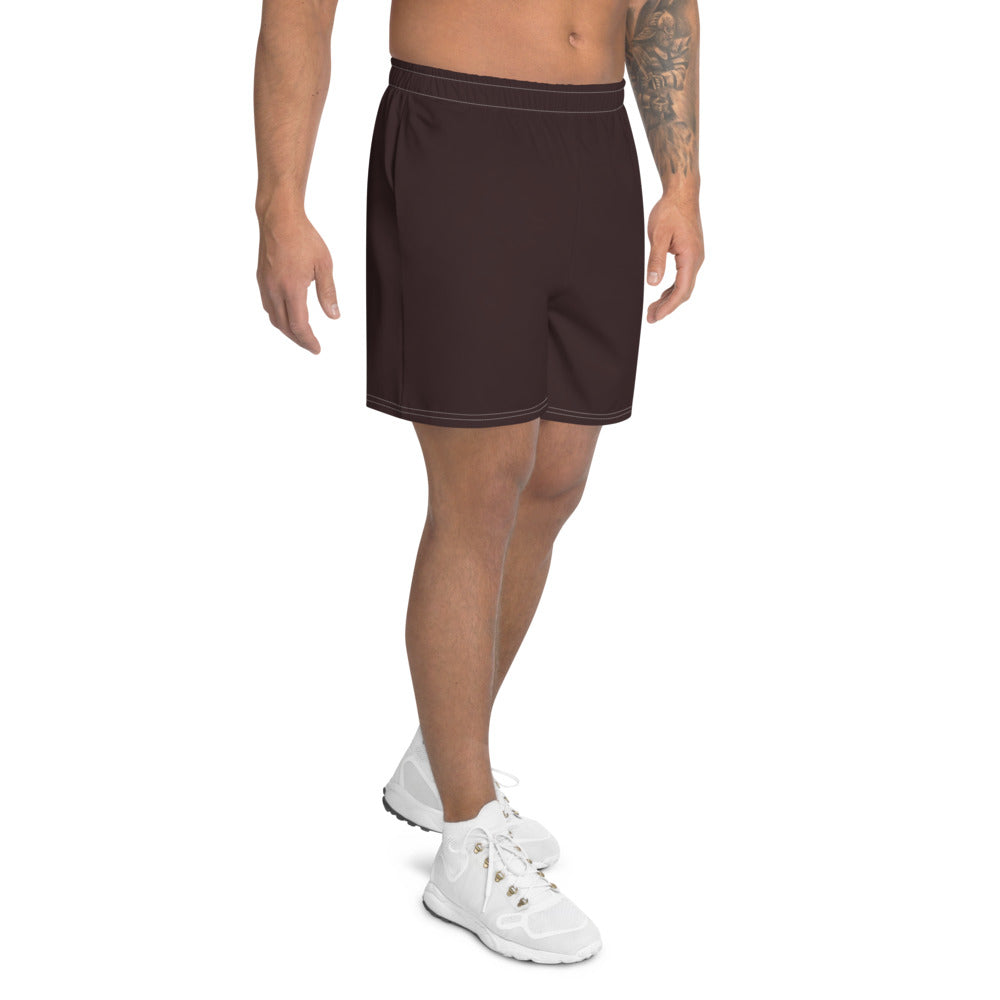 Chocolate Brown Athletic Long Shorts