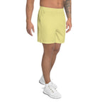 Butter Yellow Athletic Long Shorts