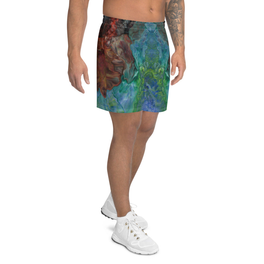 Aura Splash Athletic Long Shorts