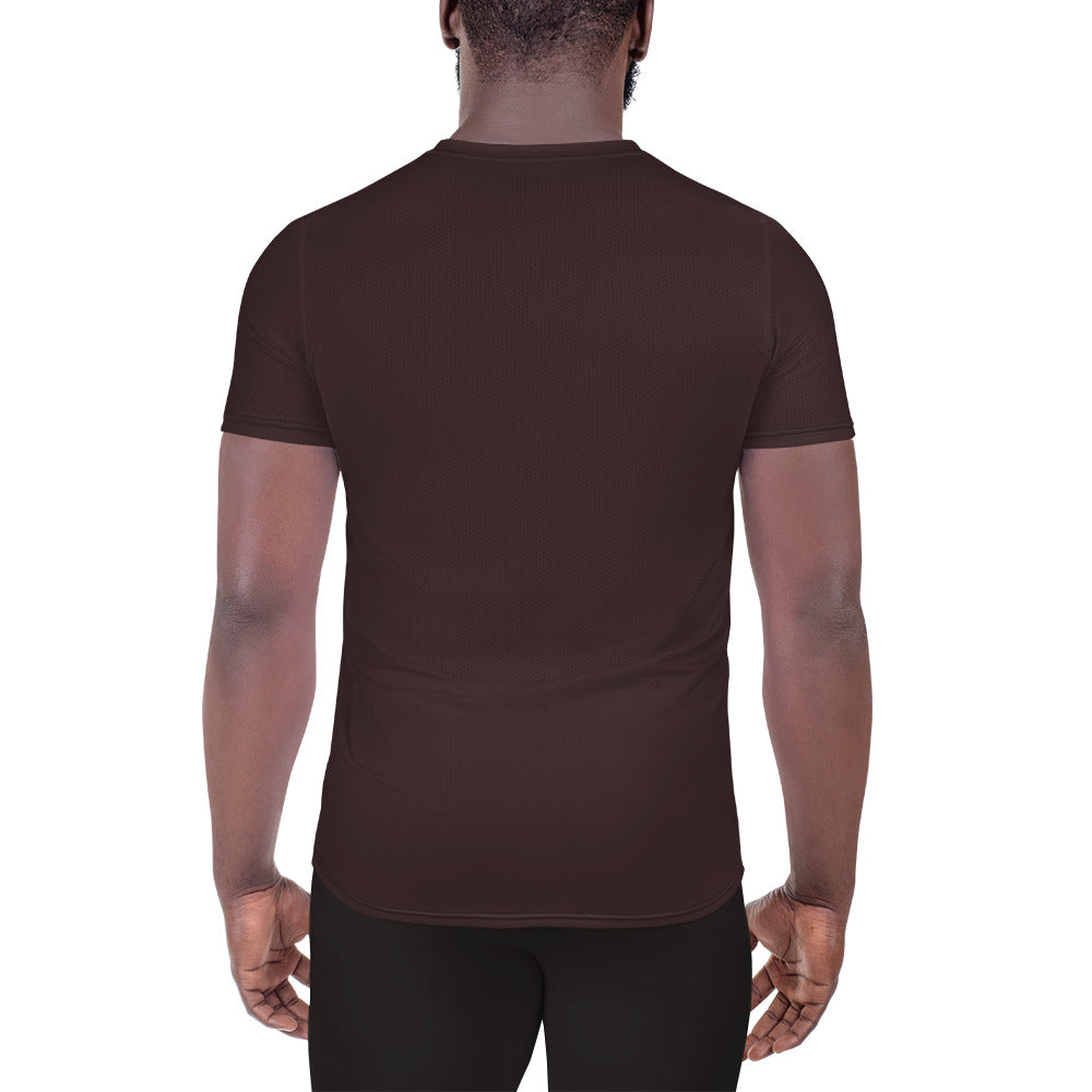 Chocolate Brown Relaxed Fit Athletic T-shirt