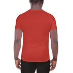 Cherry Red Relaxed Fit Athletic T-shirt