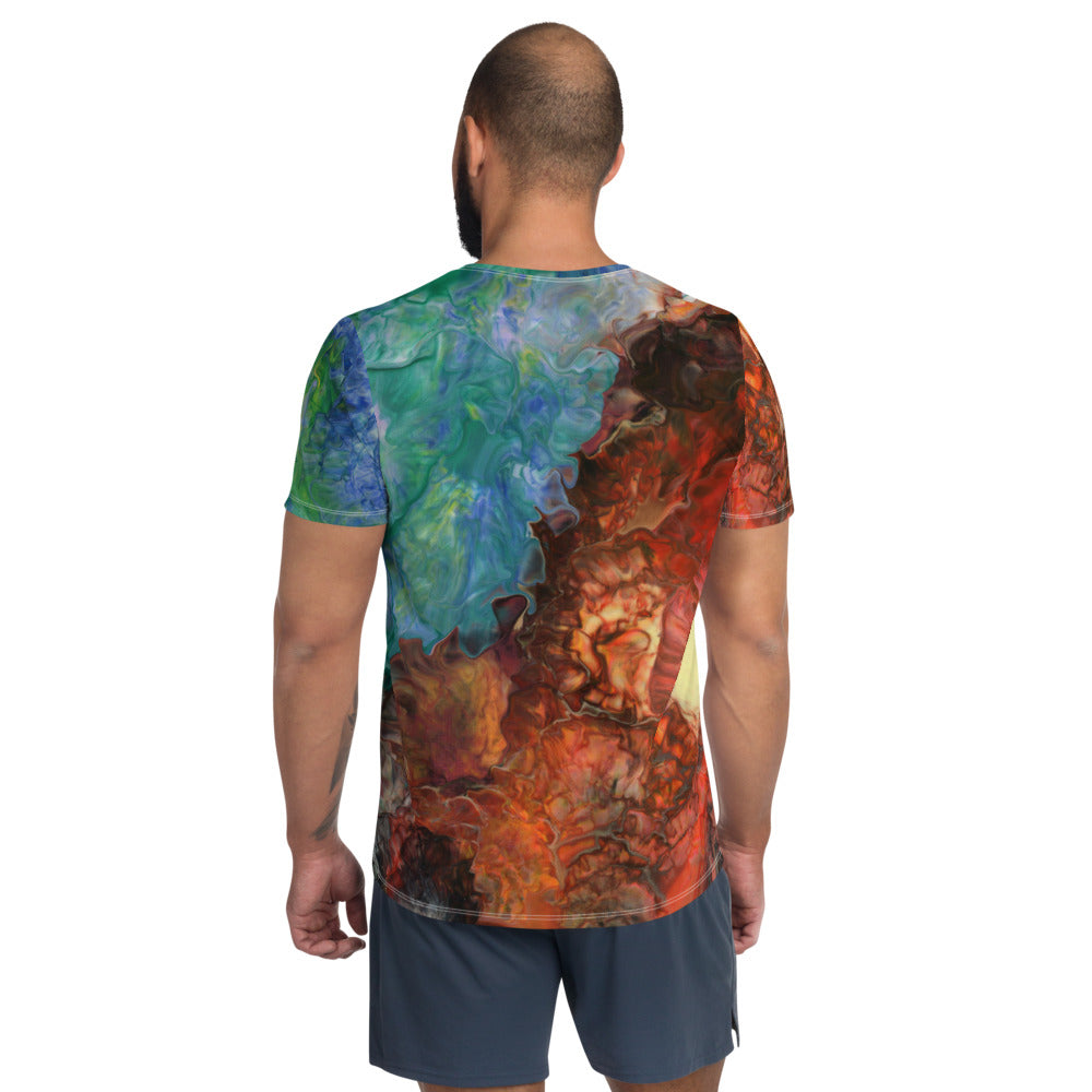 Aura Splash Relaxed Fit Athletic T-shirt