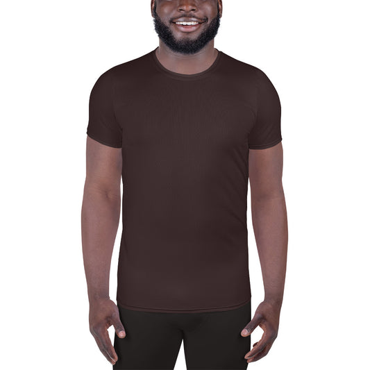 Chocolate Brown Relaxed Fit Athletic T-shirt