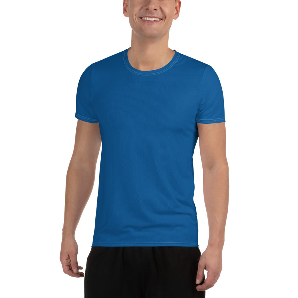 Water Blue Relaxed Fit Athletic T-shirt