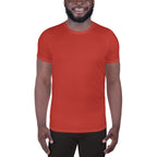 Cherry Red Relaxed Fit Athletic T-shirt