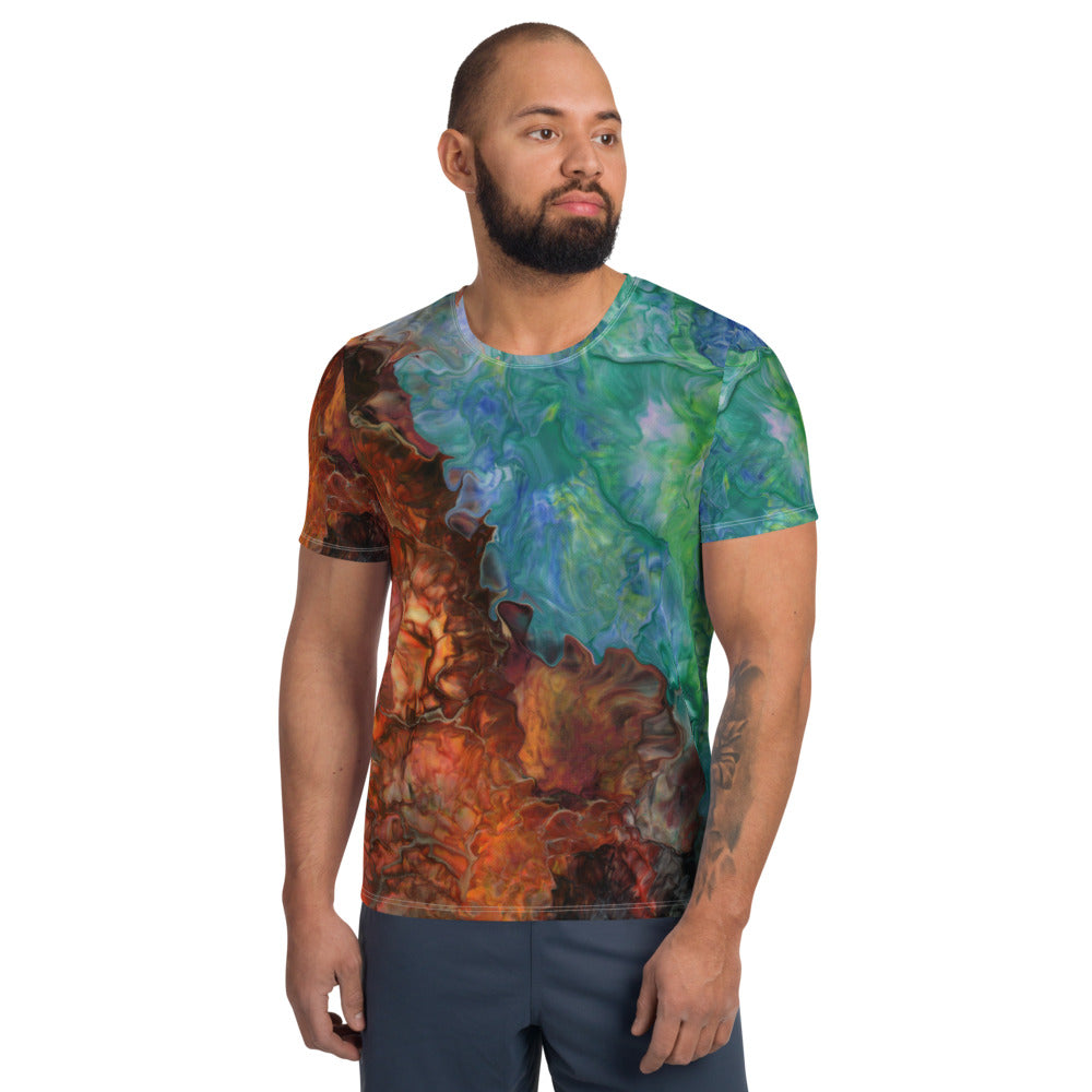 Aura Splash Relaxed Fit Athletic T-shirt