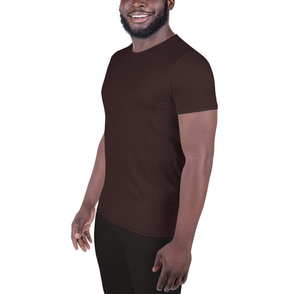 Chocolate Brown Relaxed Fit Athletic T-shirt