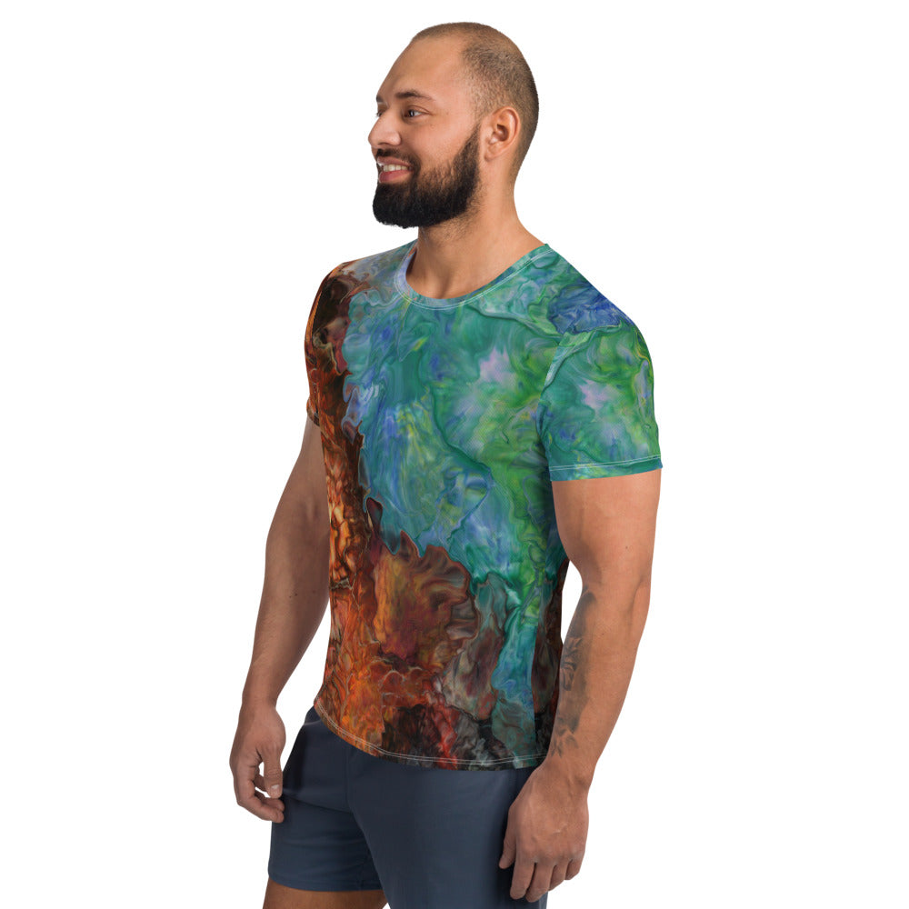 Aura Splash Relaxed Fit Athletic T-shirt