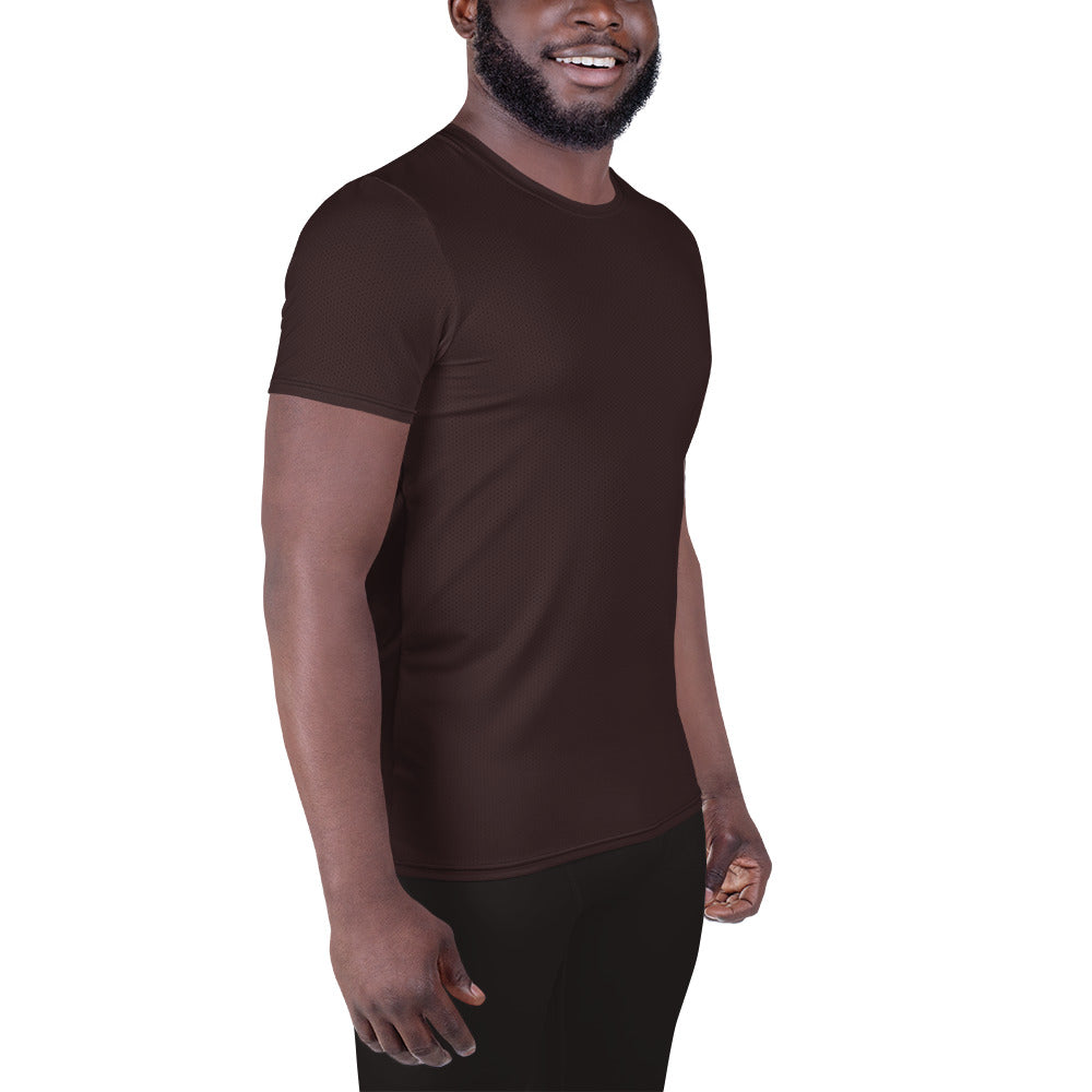 Chocolate Brown Relaxed Fit Athletic T-shirt