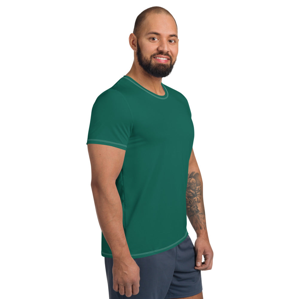 Sea Green Relaxed Fit Athletic T-shirt