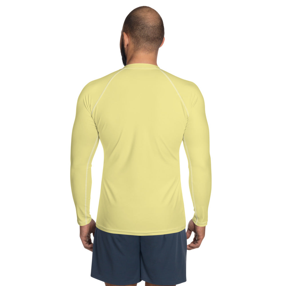Butter Yellow Men's Rash Guard