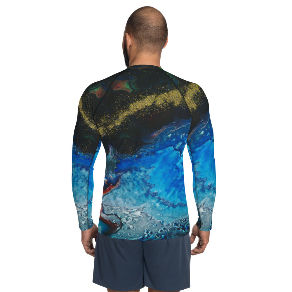 Gold Stream Men's Rash Guard