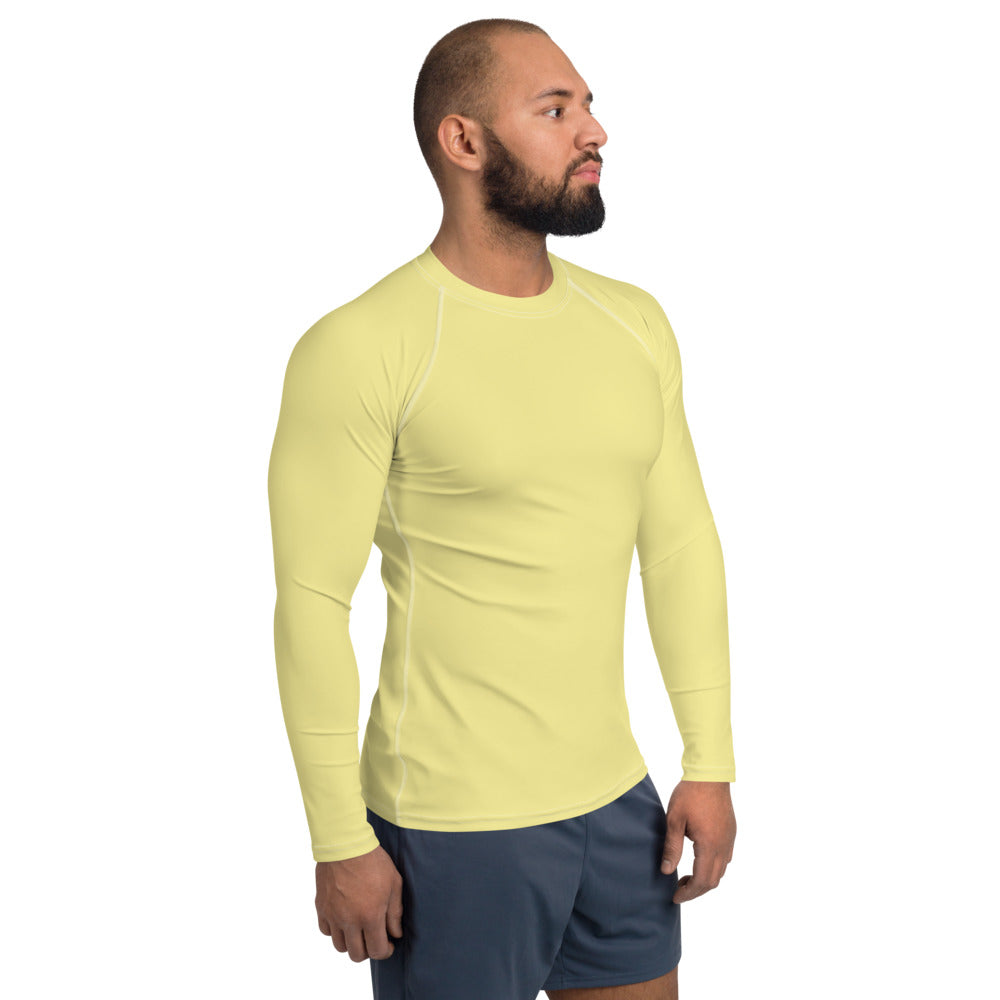 Butter Yellow Men's Rash Guard