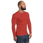 Cherry Red Men's Rash Guard