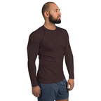 Chocolate Brown Men's Rash Guard