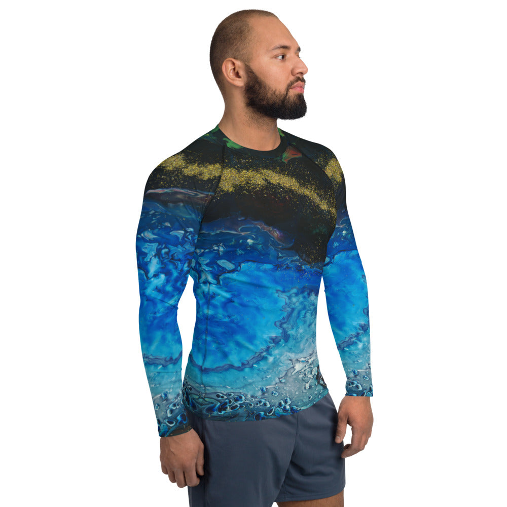 Gold Stream Men's Rash Guard