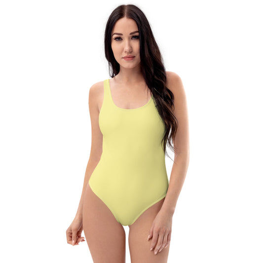Butter Yellow One-Piece Swimsuit