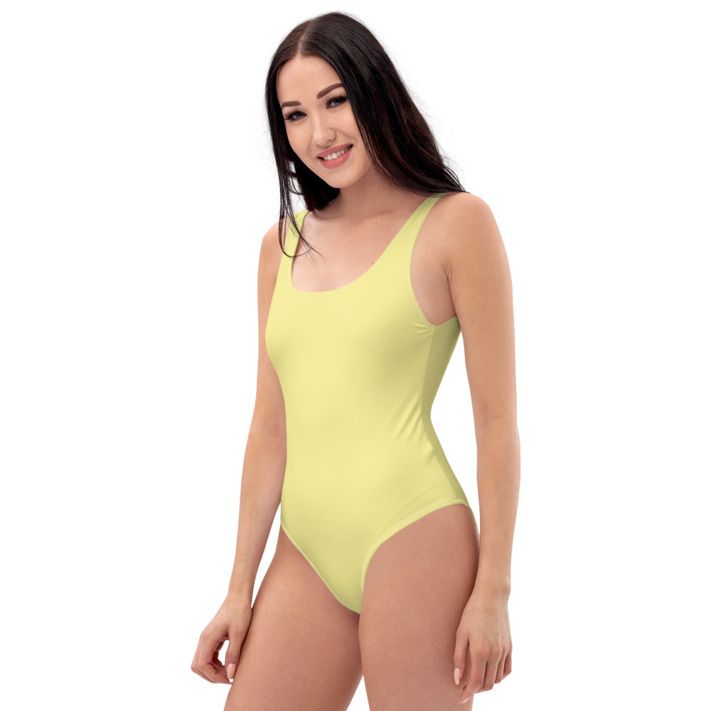 Butter Yellow One-Piece Swimsuit