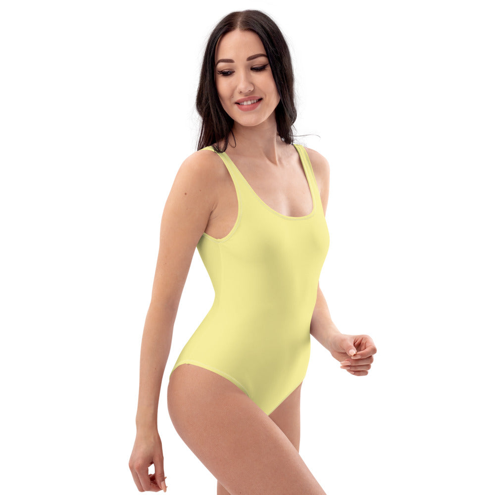 Butter Yellow One-Piece Swimsuit