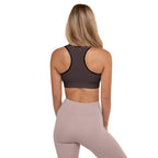 Chocolate Brown Padded Sports Bra