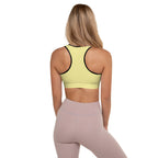 Butter Yellow Padded Sports Bra