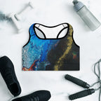 Gold Stream Padded Sports Bra