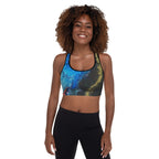 Gold Stream Padded Sports Bra
