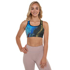 Gold Stream Padded Sports Bra