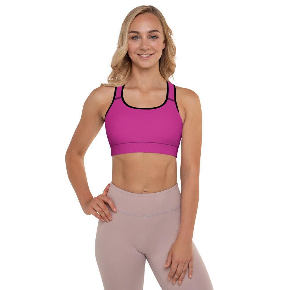 Fabulous Fuchsia Padded Sports Bra