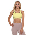 Butter Yellow Padded Sports Bra