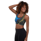 Gold Stream Padded Sports Bra