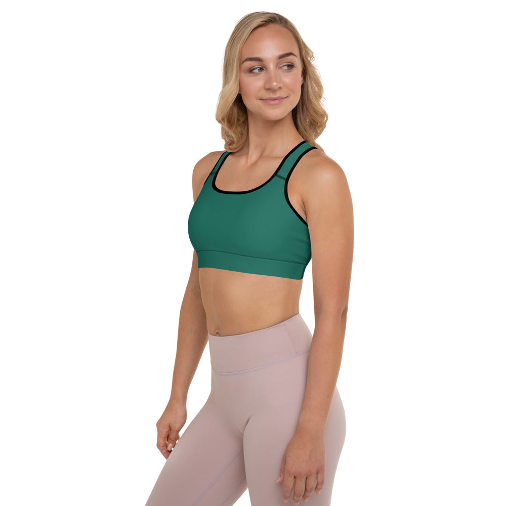 Bright Green Padded Sports Bra