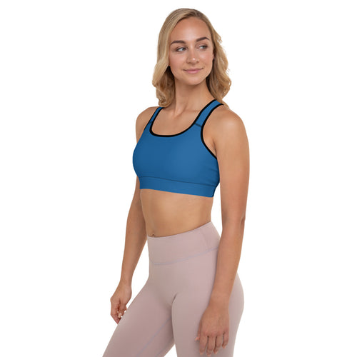 Blue Water Padded Sports Bra