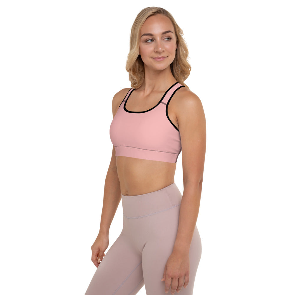Pink Petal Padded Sports Bra