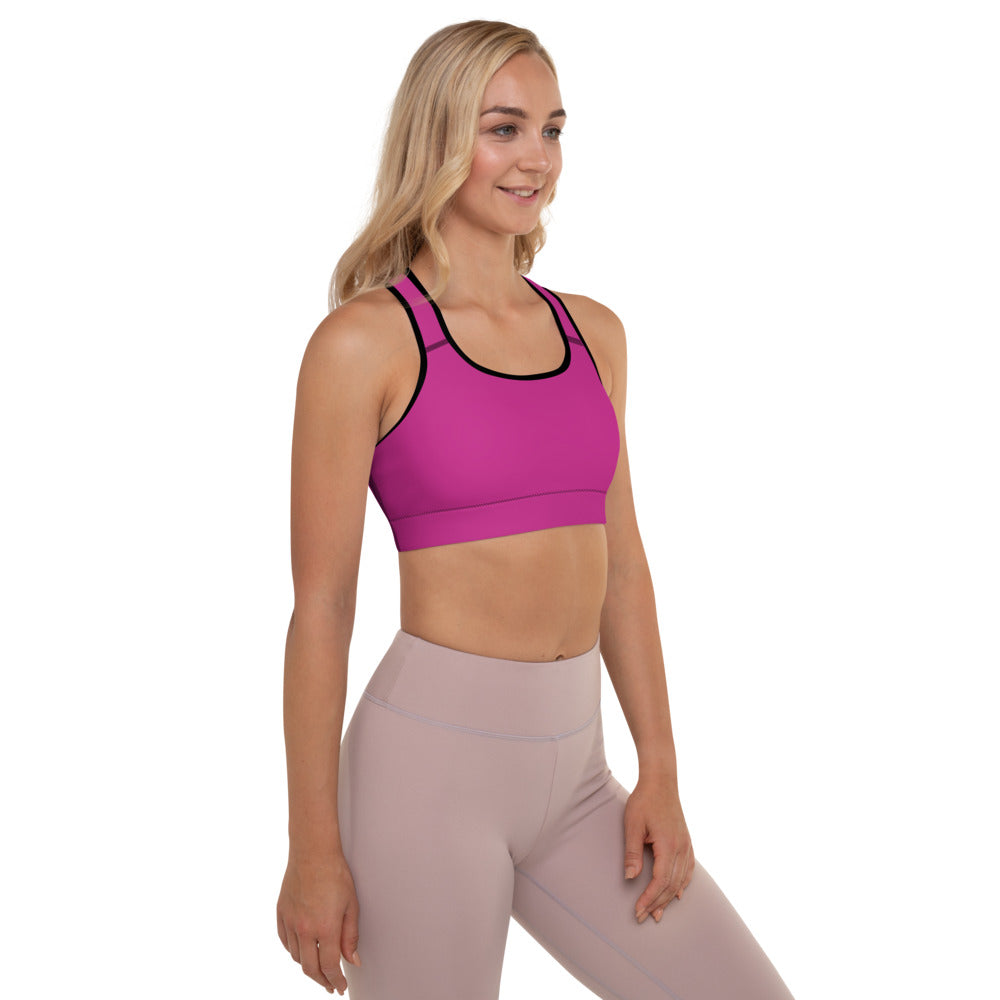 Fabulous Fuchsia Padded Sports Bra