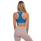 Blue Water Padded Sports Bra