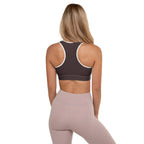 Chocolate Brown Padded Sports Bra