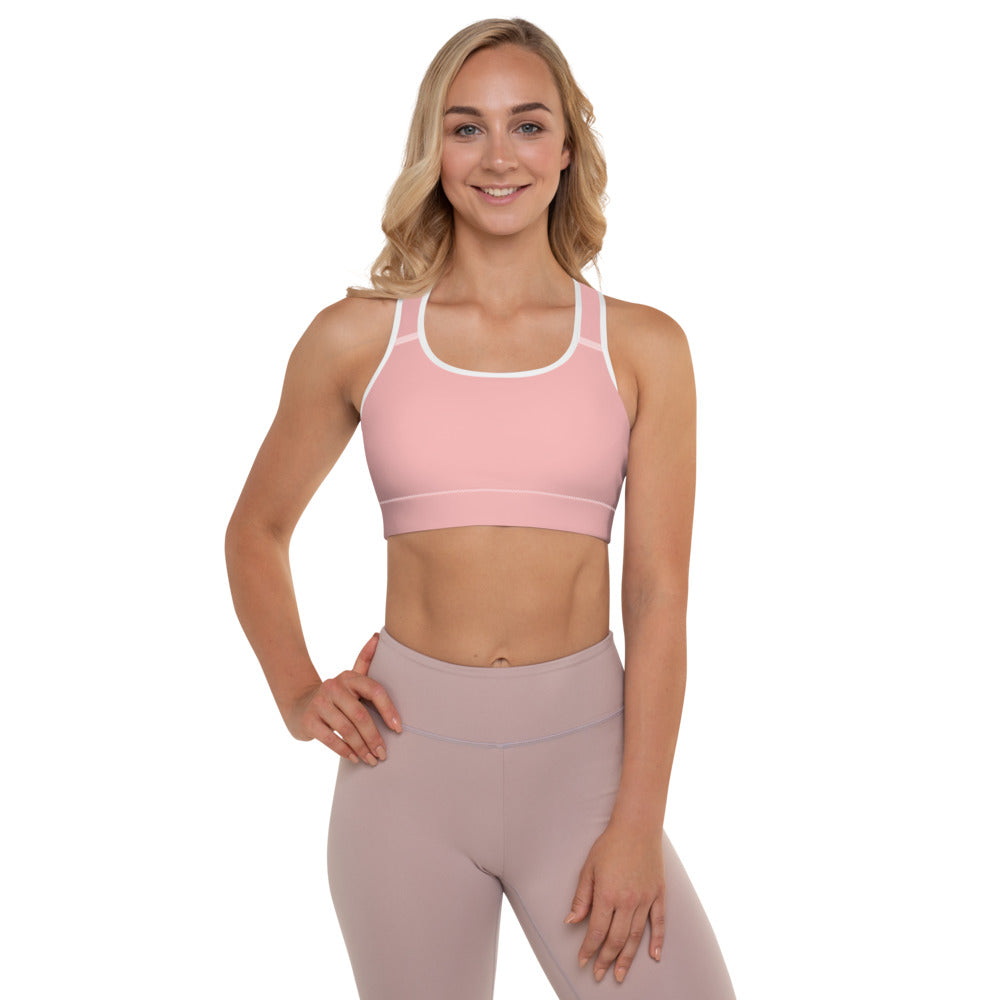 Pink Petal Padded Sports Bra