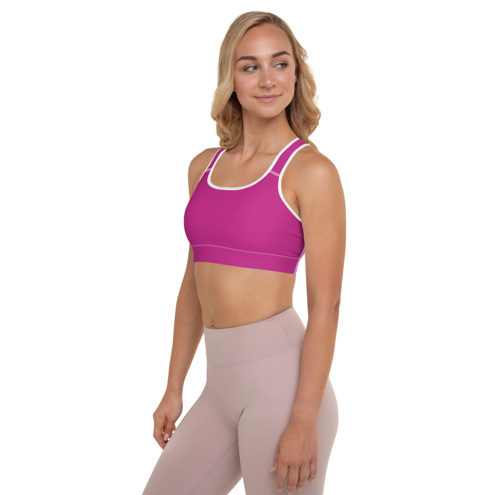Fabulous Fuchsia Padded Sports Bra